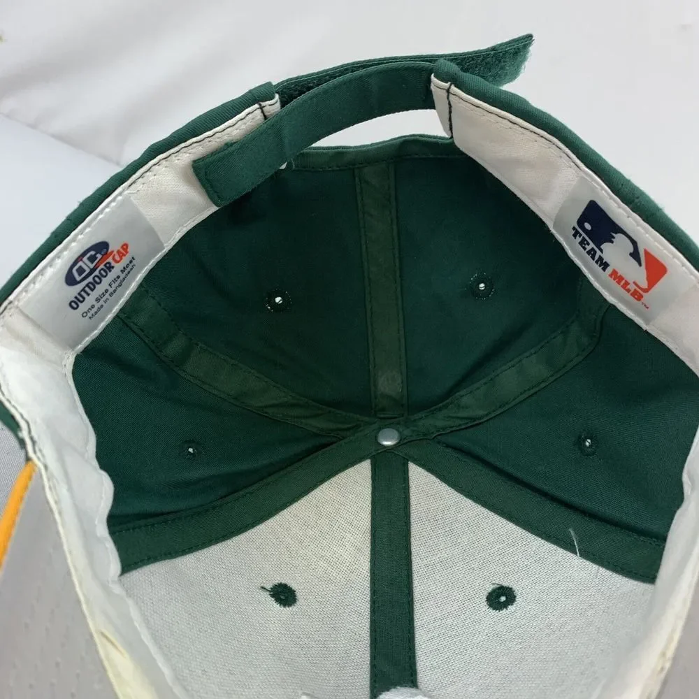 Oakland‎ Athletics Youth Adjustable Strap Outdoor Cap Green Yellow